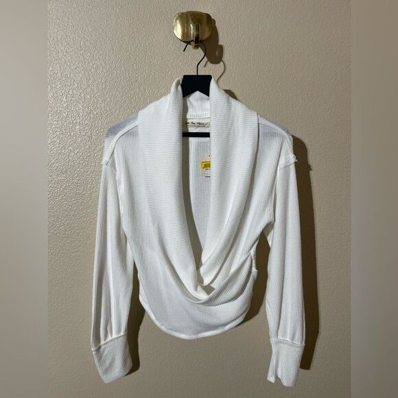 We The Free White Cowl Neck Sweater - Picture 3 of 7